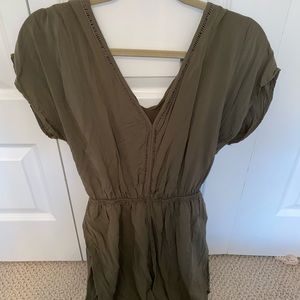 Olive green romper